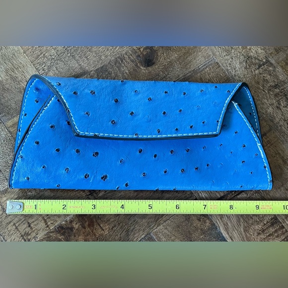 CLAVA Jemma Ostrich Clutch, NWOT - Picture 13 of 13